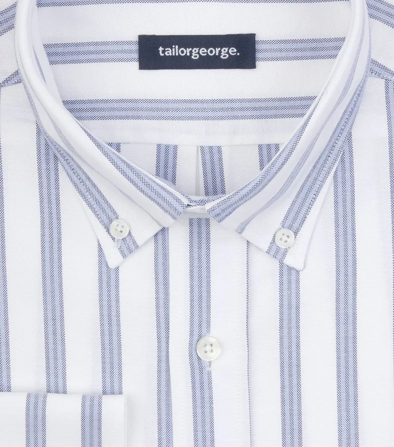 Camisa de popelina blanca lisa de fácil planchado
