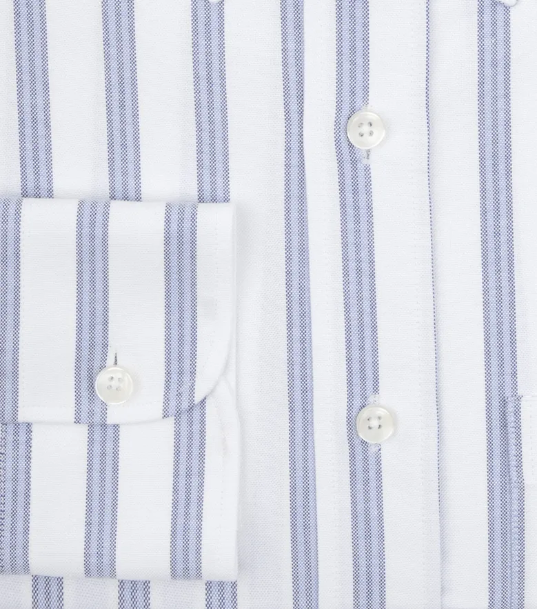 Camisa de popelina blanca lisa de fácil planchado