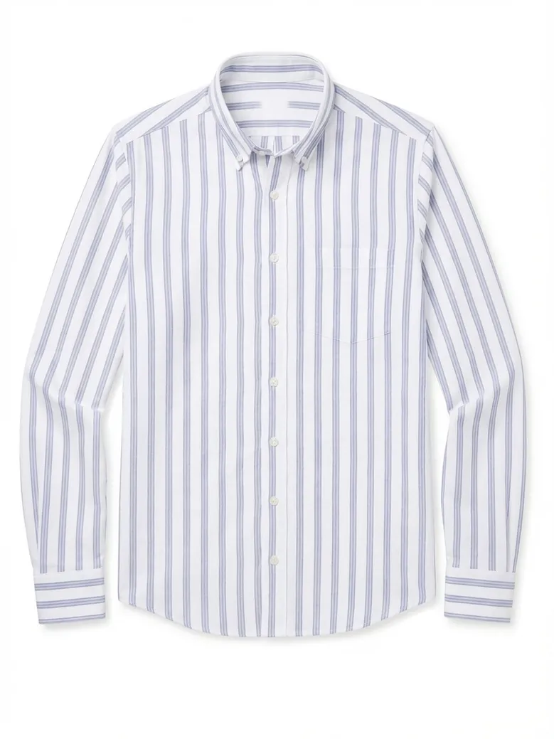 Camisa de popelina blanca lisa de fácil planchado