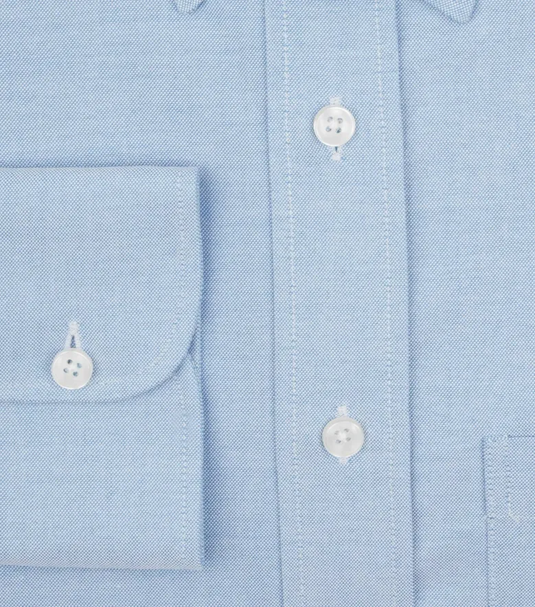 Camisa de popelina blanca lisa de fácil planchado