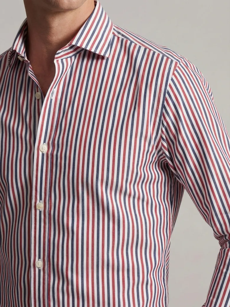 Camisa de popelina blanca lisa de fácil planchado