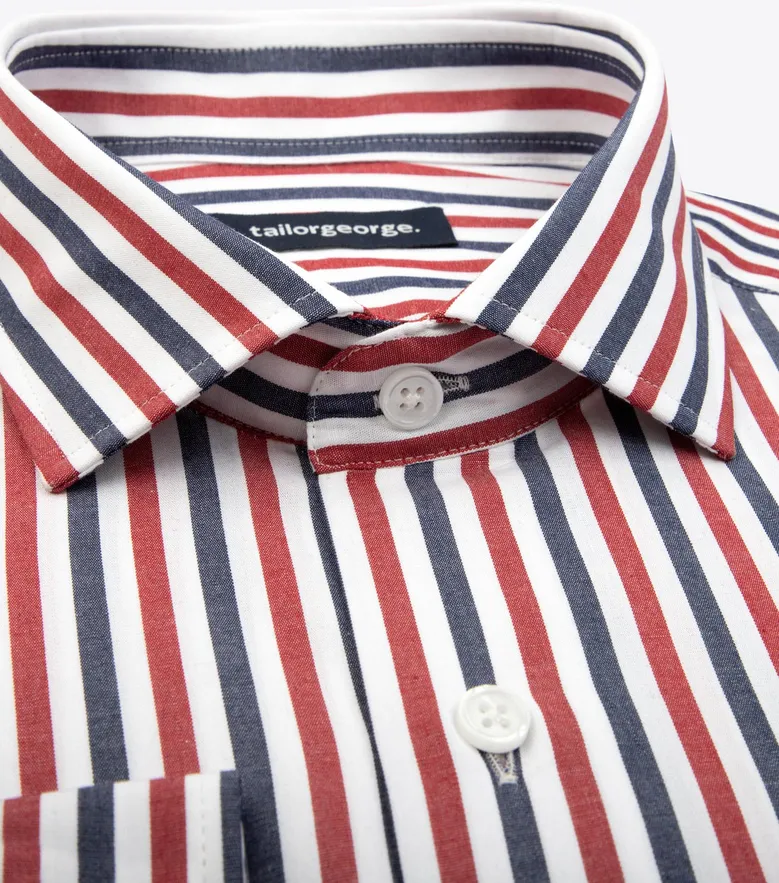 Camisa de popelina blanca lisa de fácil planchado