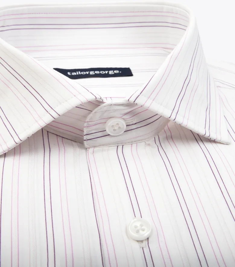Camisa de popelina blanca lisa de fácil planchado