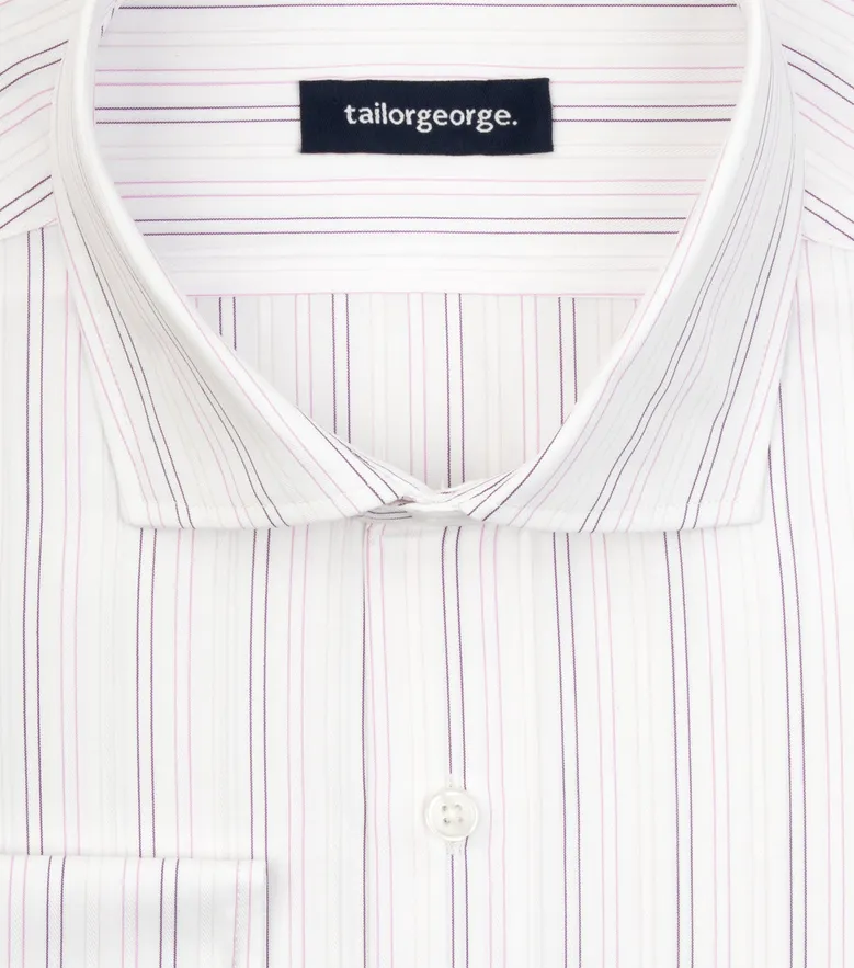 Camisa de popelina blanca lisa de fácil planchado