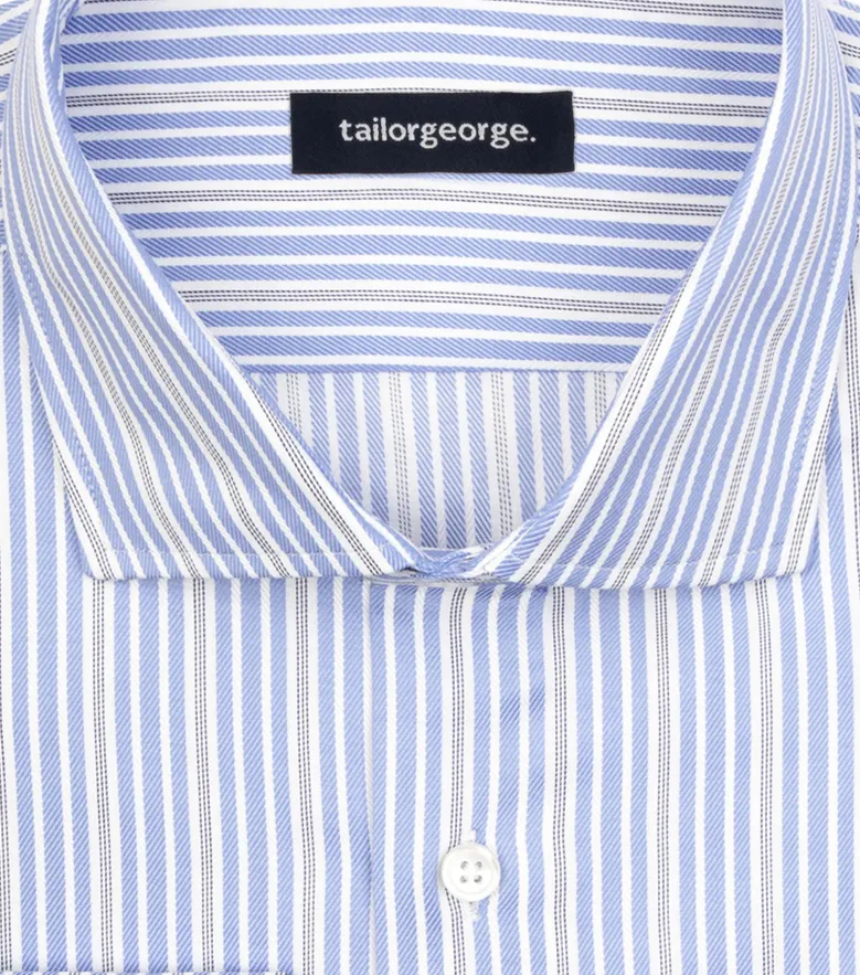 Camisa de popelina blanca lisa de fácil planchado