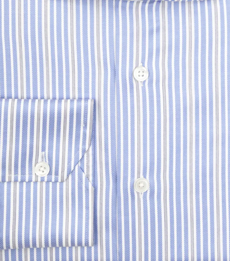 Camisa de popelina blanca lisa de fácil planchado