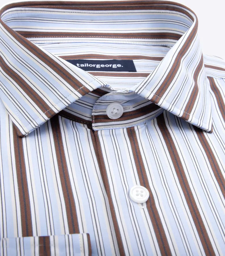Camisa de popelina blanca lisa de fácil planchado