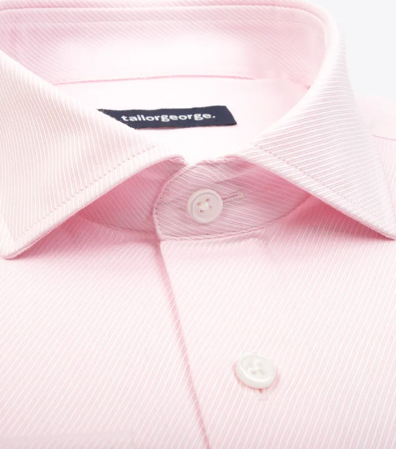 Camisa de popelina blanca lisa de fácil planchado