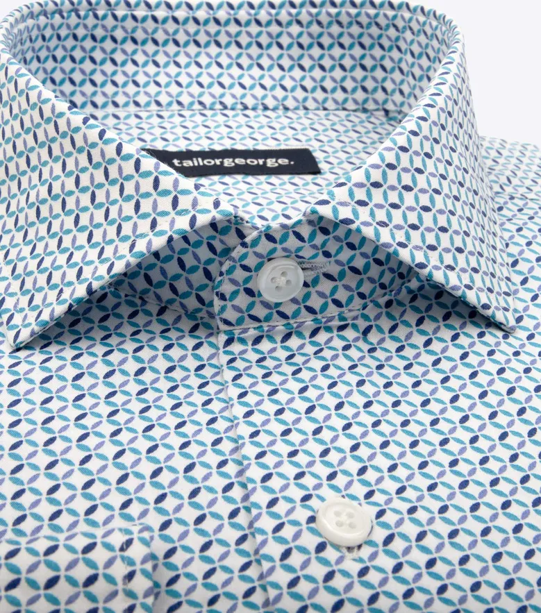 Camisa de popelina blanca lisa de fácil planchado
