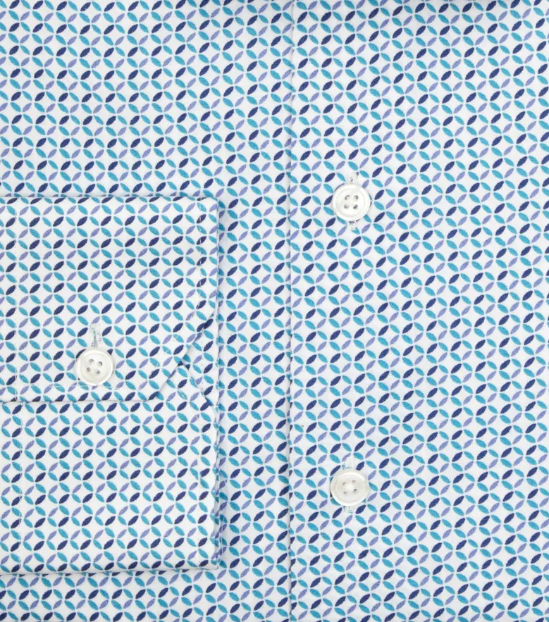 Camisa de popelina blanca lisa de fácil planchado