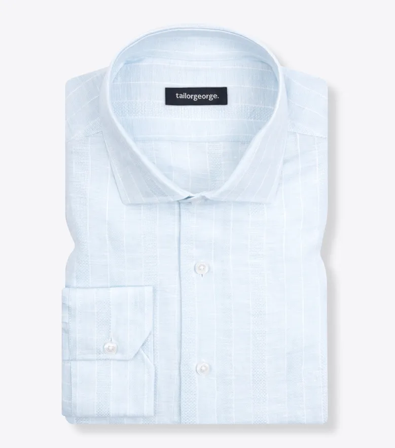 Camisa de popelina blanca lisa de fácil planchado