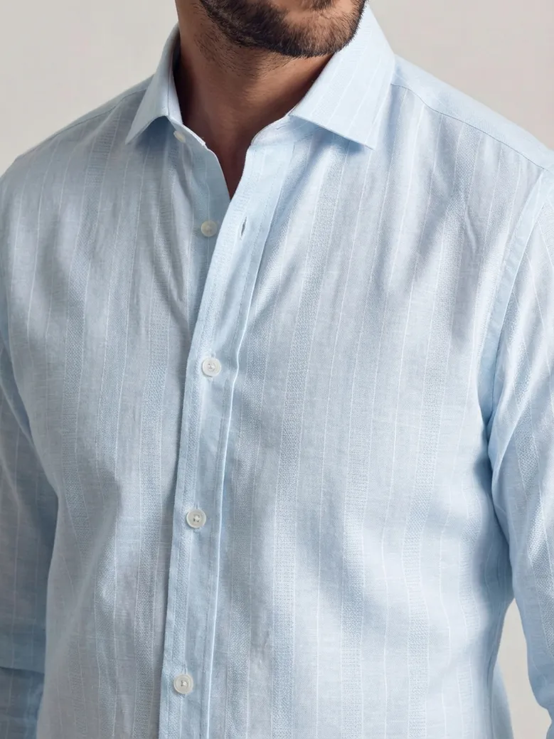 Camisa de popelina blanca lisa de fácil planchado