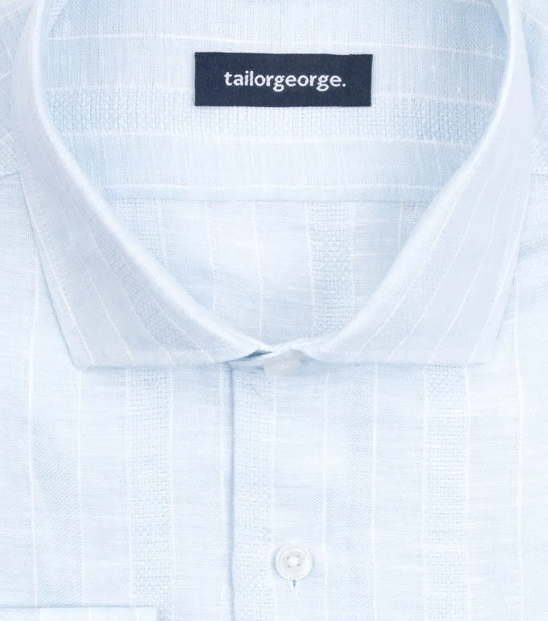 Camisa de popelina blanca lisa de fácil planchado