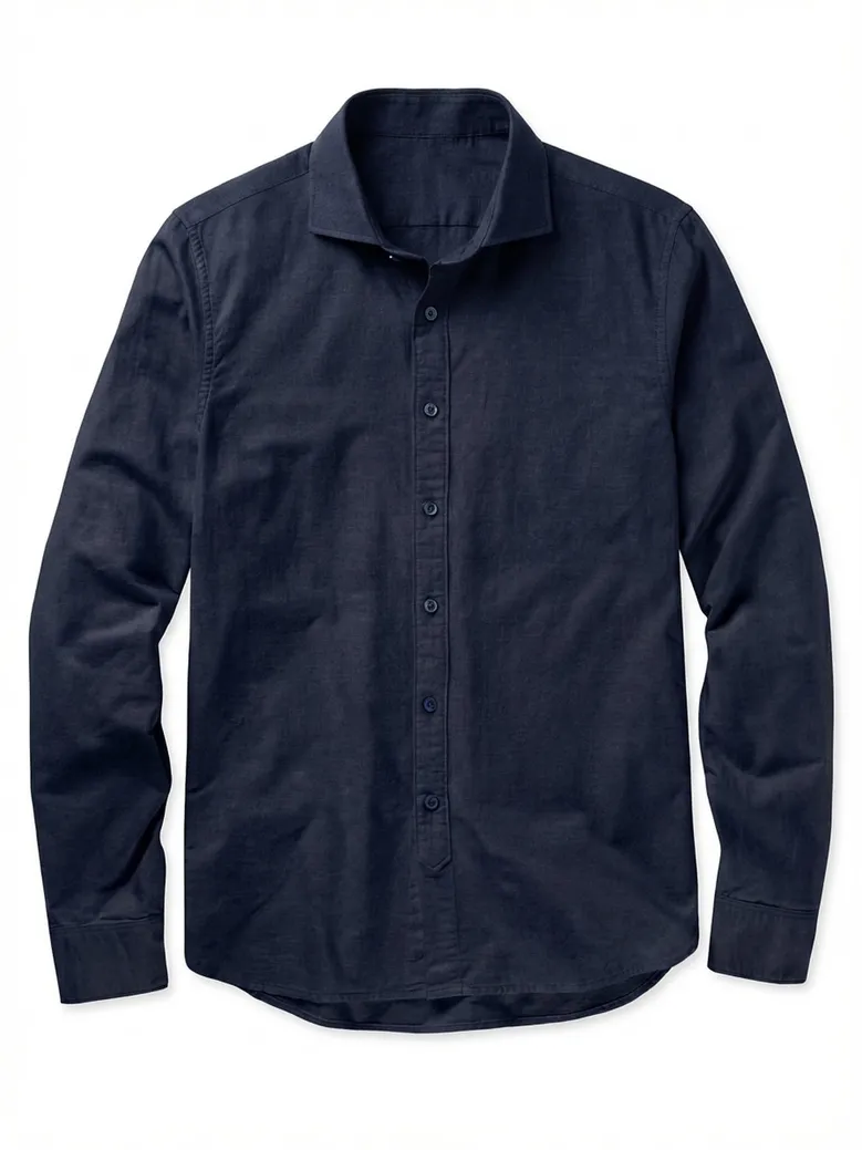Camisa de popelina blanca lisa de fácil planchado