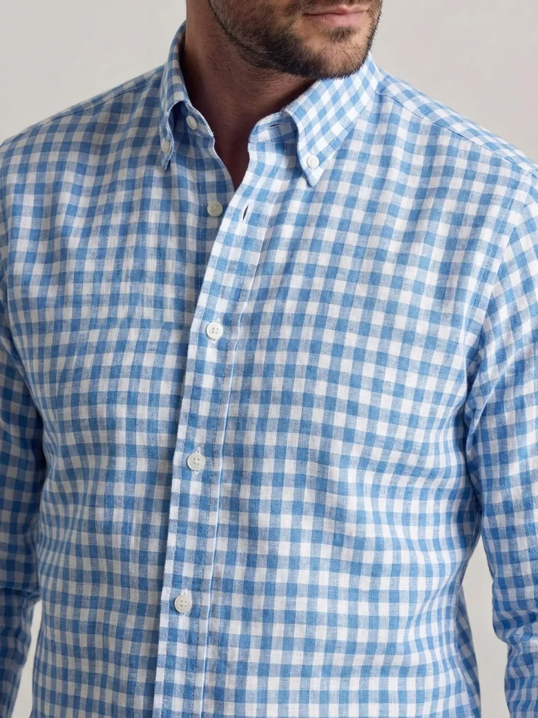 Camisa de popelina blanca lisa de fácil planchado