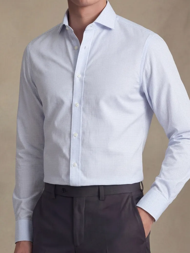 Camisa de popelina blanca lisa de fácil planchado