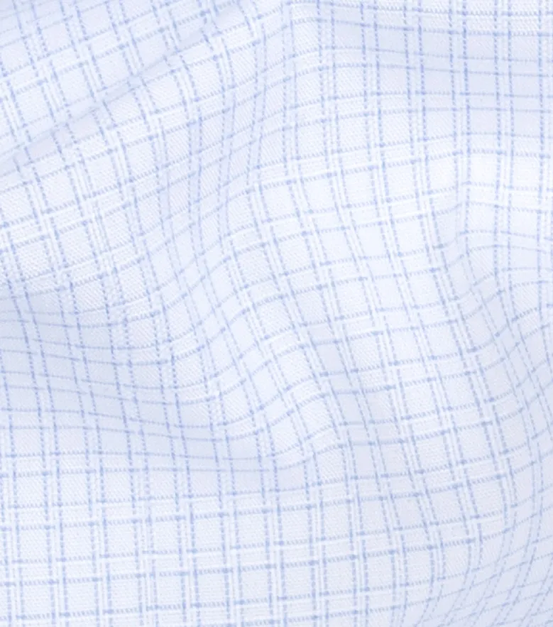 Camisa de popelina blanca lisa de fácil planchado
