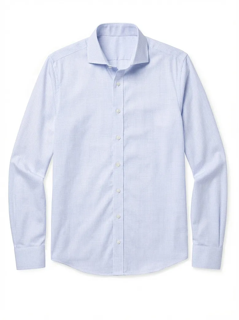 Camisa de popelina blanca lisa de fácil planchado