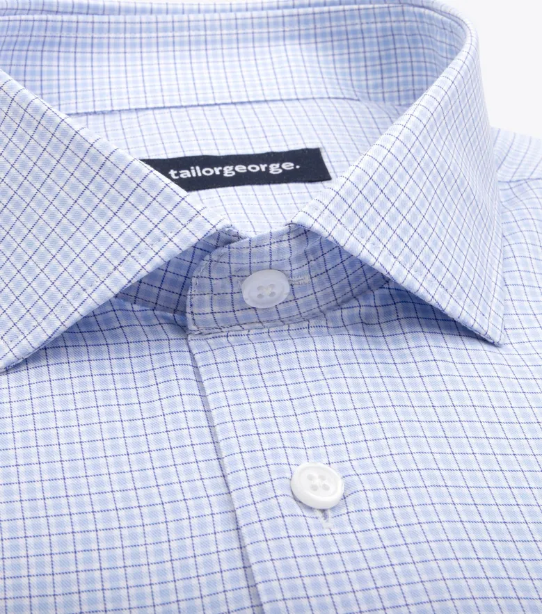 Camisa de popelina blanca lisa de fácil planchado