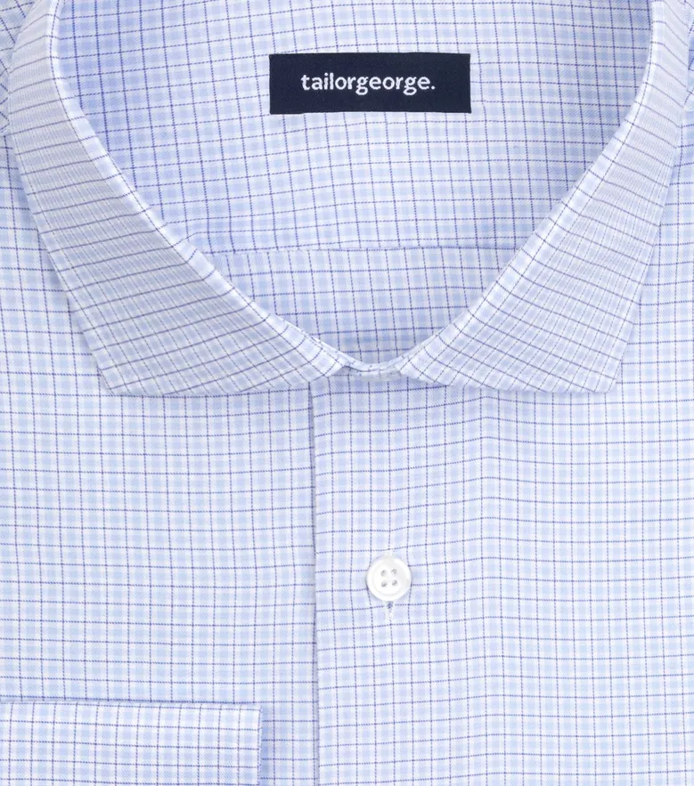 Camisa de popelina blanca lisa de fácil planchado