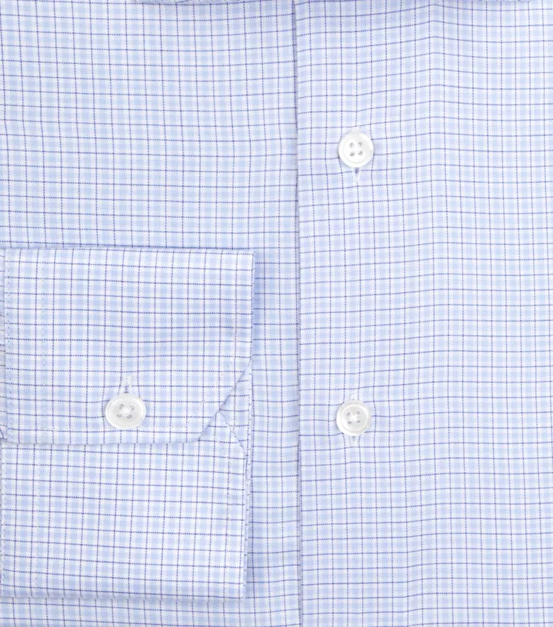 Camisa de popelina blanca lisa de fácil planchado