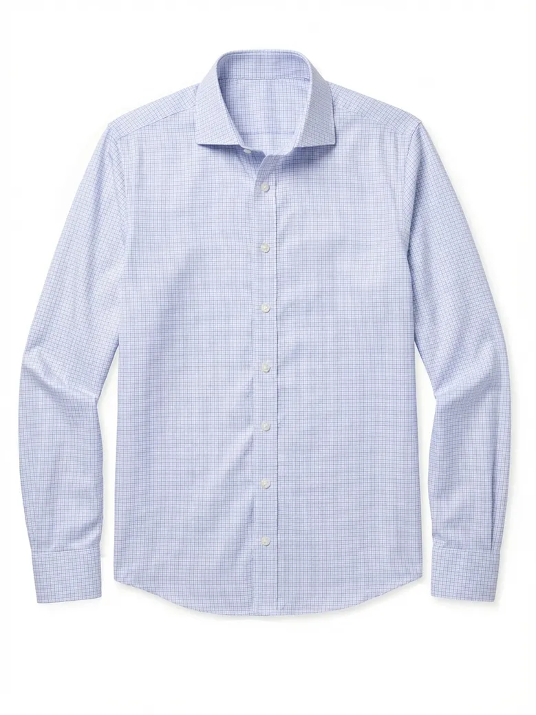 Camisa de popelina blanca lisa de fácil planchado