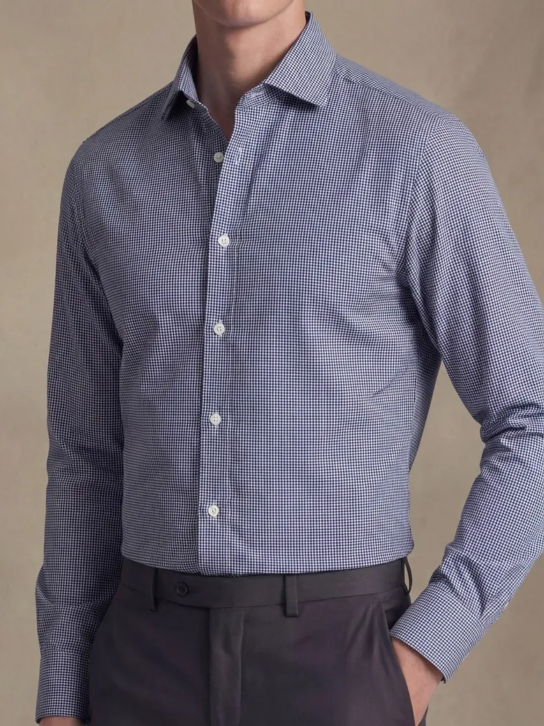 Camisa de popelina blanca lisa de fácil planchado