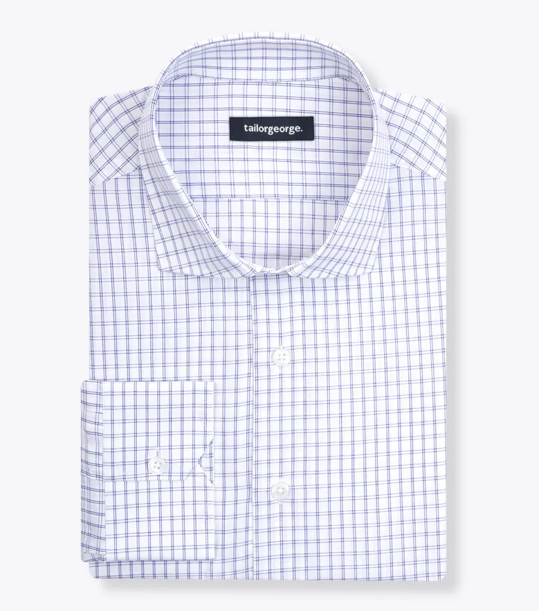 Camisa de popelina blanca lisa de fácil planchado