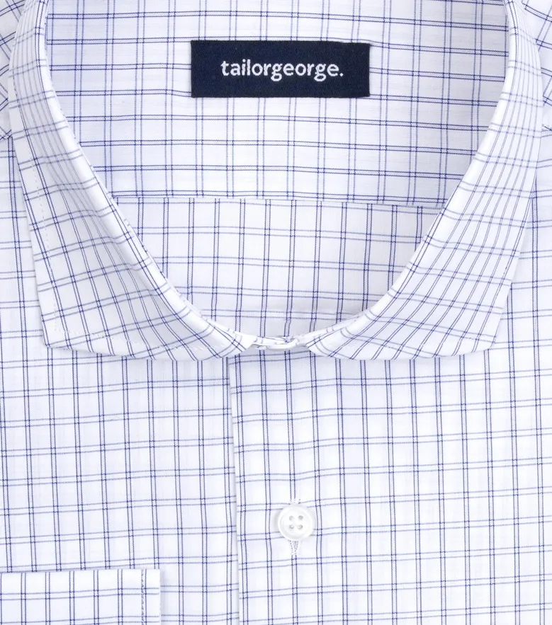 Camisa de popelina blanca lisa de fácil planchado