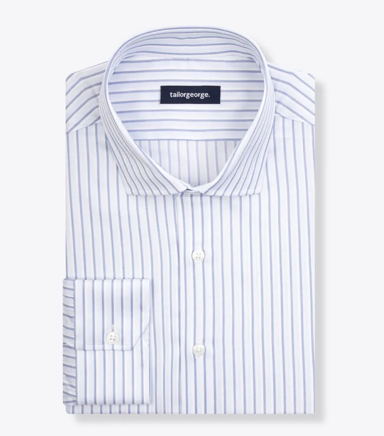 Camisa de popelina blanca lisa de fácil planchado
