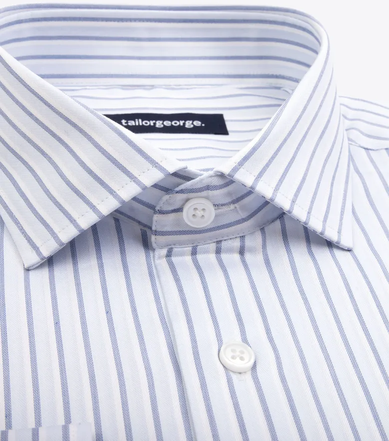 Camisa de popelina blanca lisa de fácil planchado