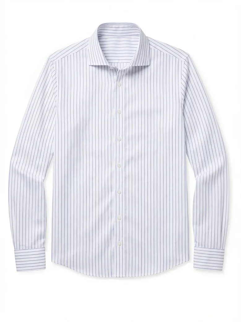 Camisa de popelina blanca lisa de fácil planchado