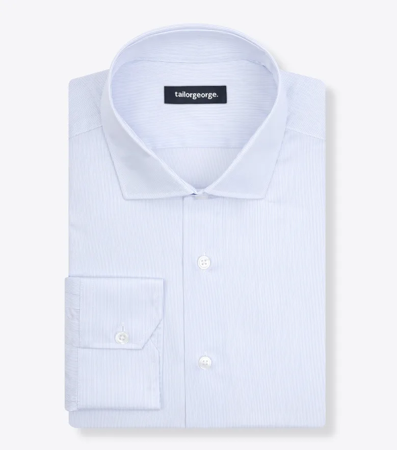 Camisa de popelina blanca lisa de fácil planchado