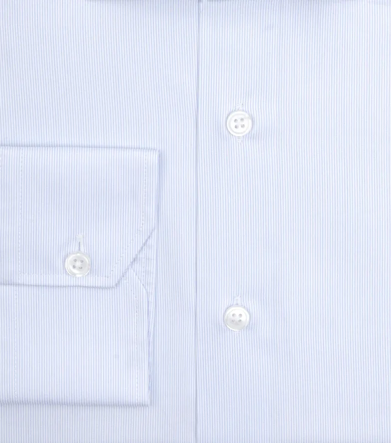 Camisa de popelina blanca lisa de fácil planchado