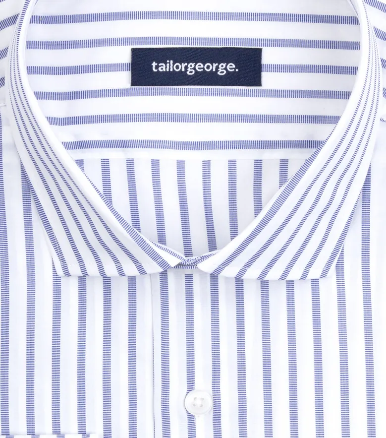 Camisa de popelina blanca lisa de fácil planchado