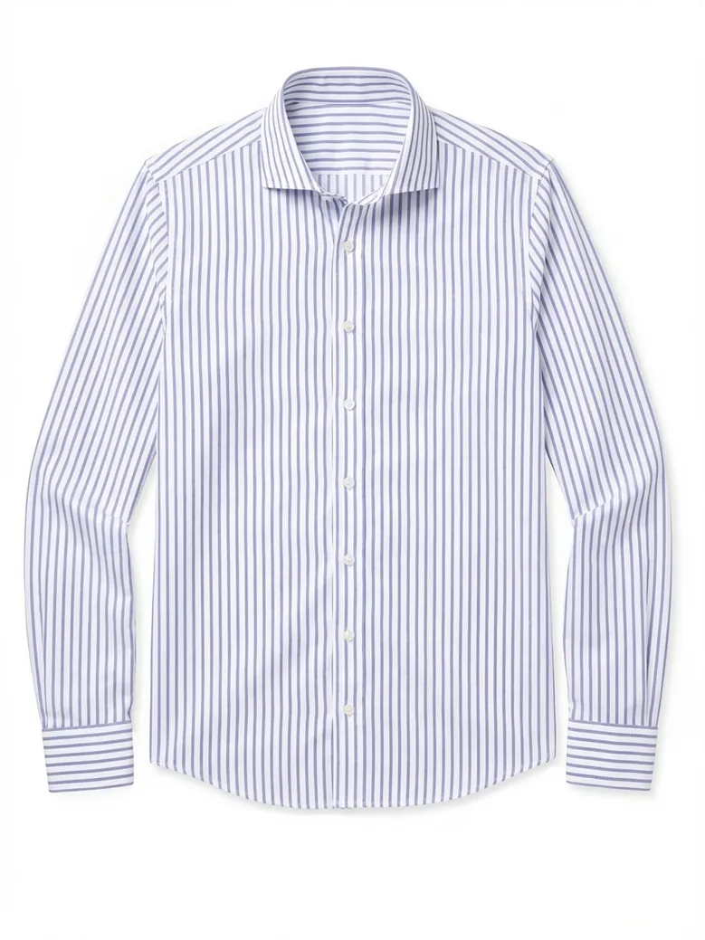 Camisa de popelina blanca lisa de fácil planchado
