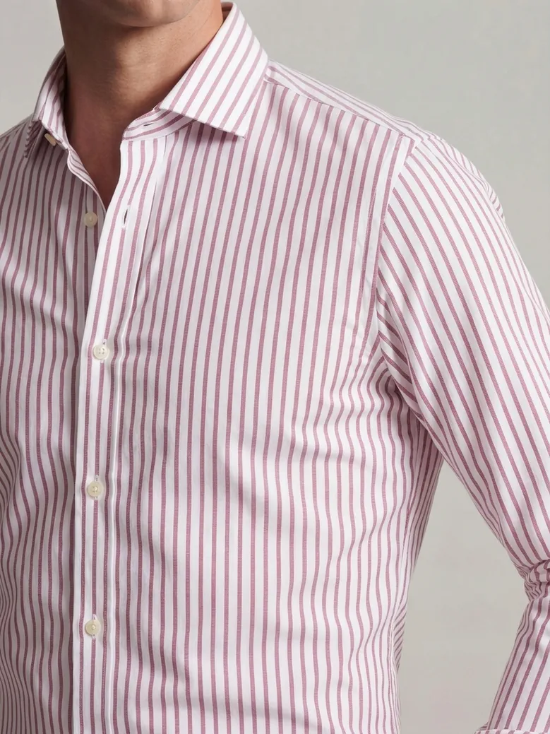 Camisa de popelina blanca lisa de fácil planchado