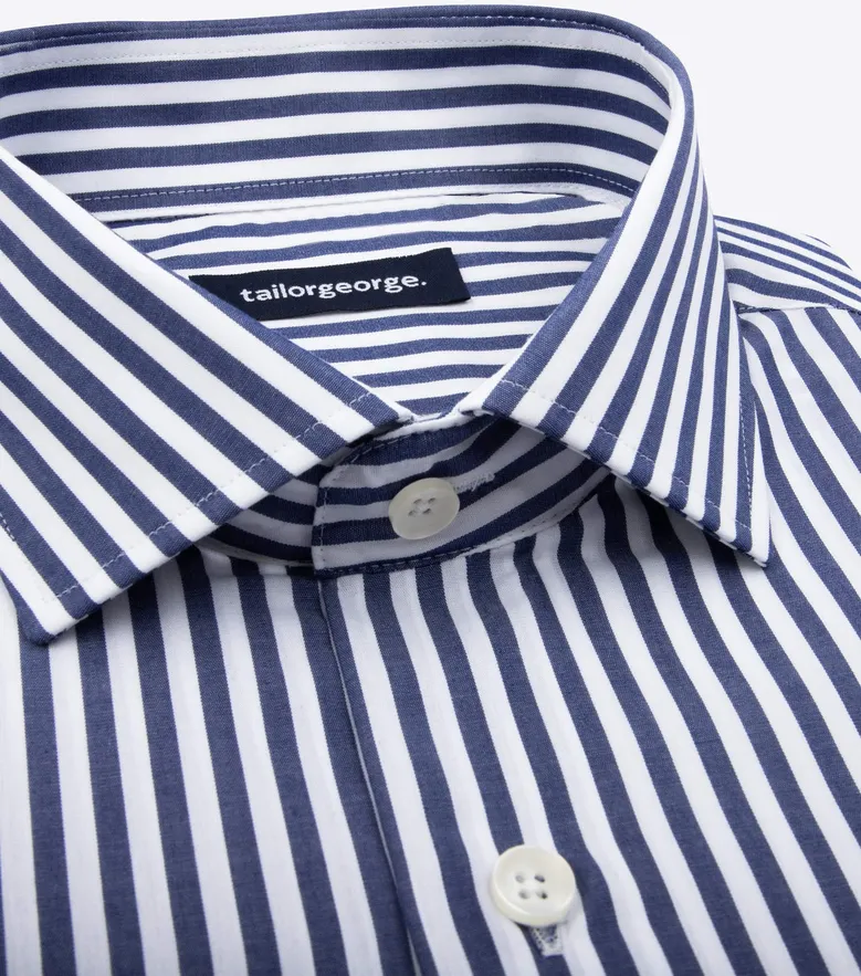 Camisa de popelina blanca lisa de fácil planchado
