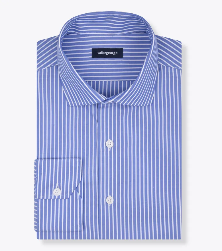 Camisa de popelina blanca lisa de fácil planchado
