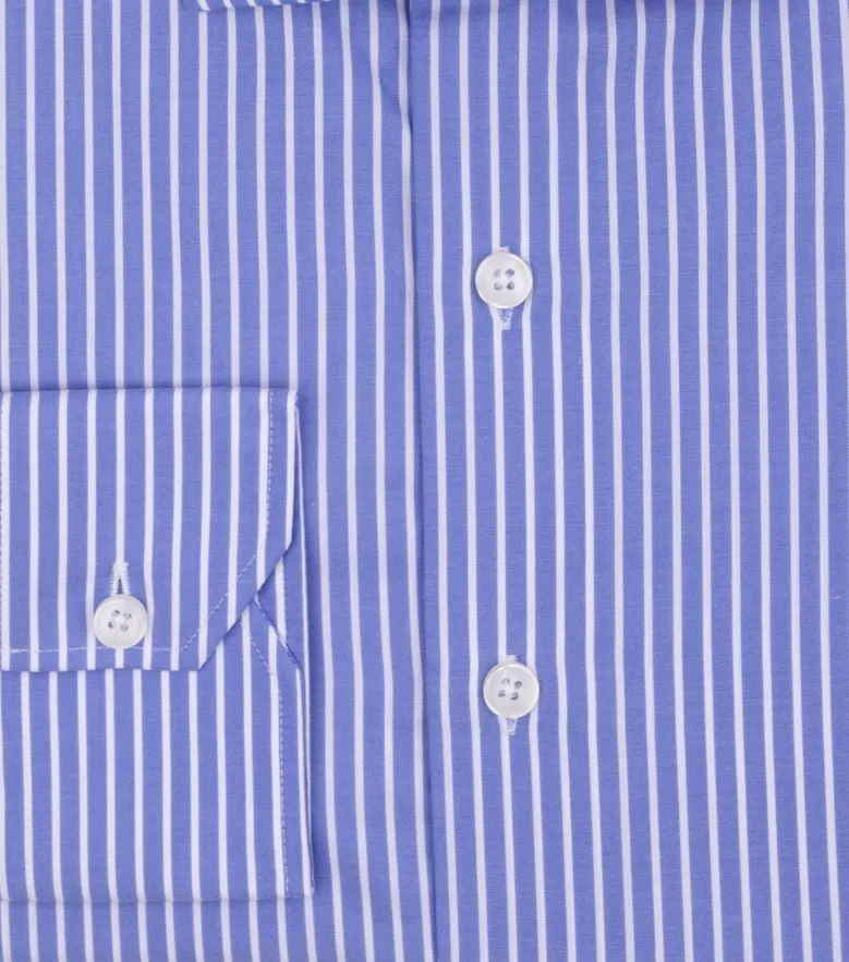 Camisa de popelina blanca lisa de fácil planchado
