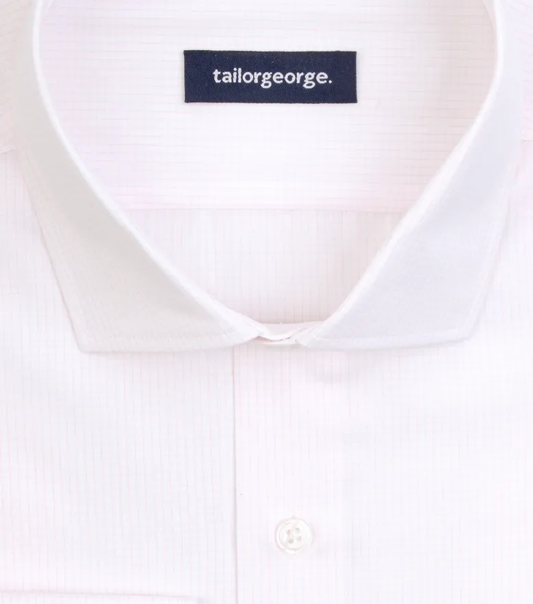 Camisa de popelina blanca lisa de fácil planchado