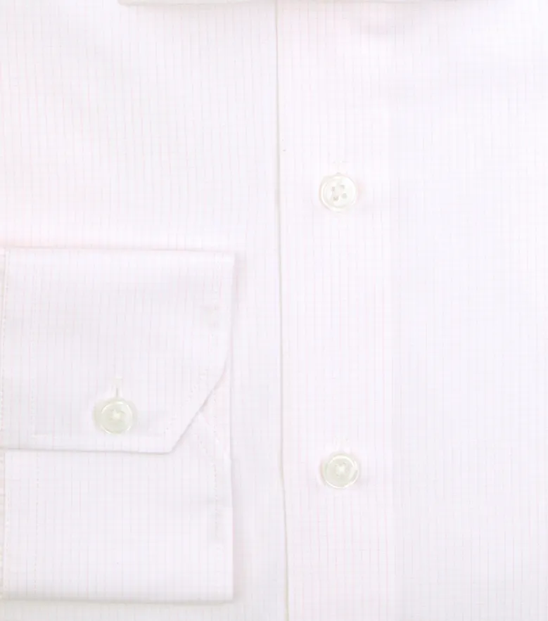 Camisa de popelina blanca lisa de fácil planchado