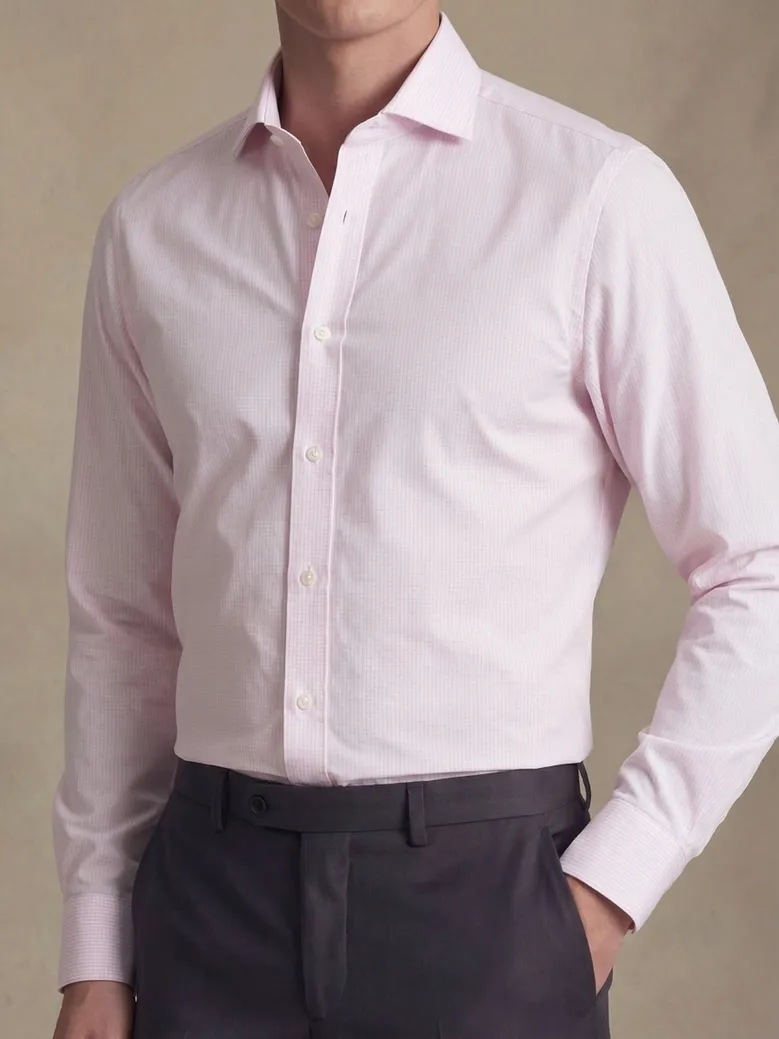 Camisa de popelina blanca lisa de fácil planchado