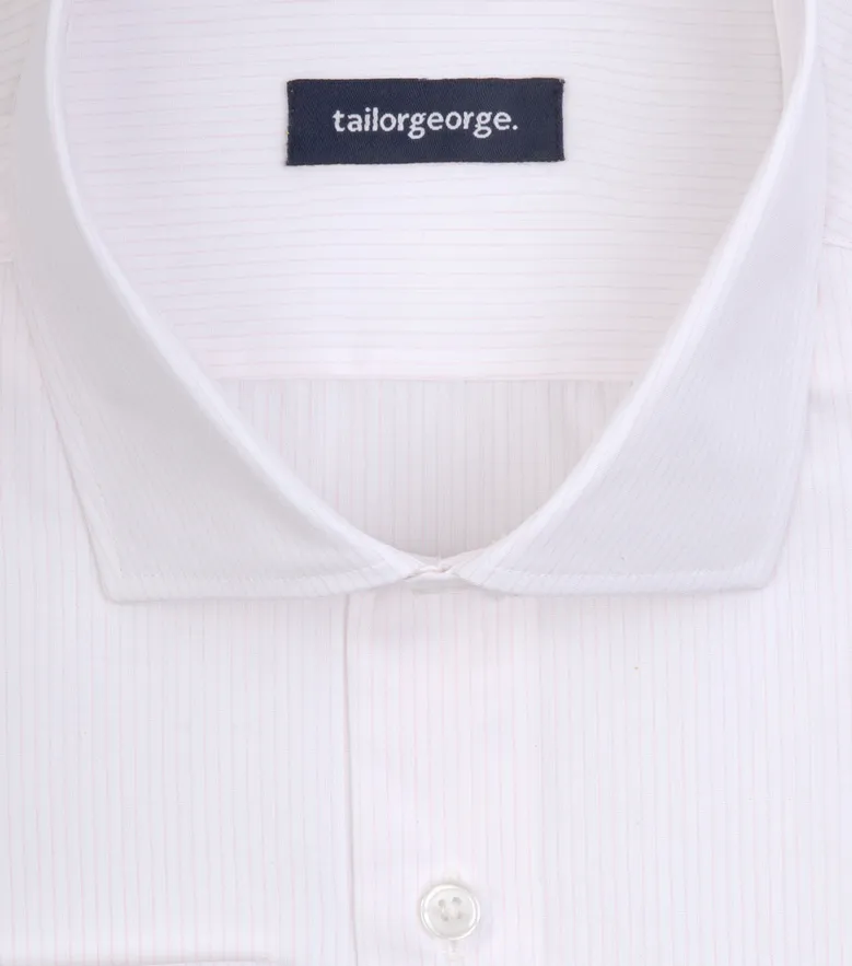 Camisa de popelina blanca lisa de fácil planchado