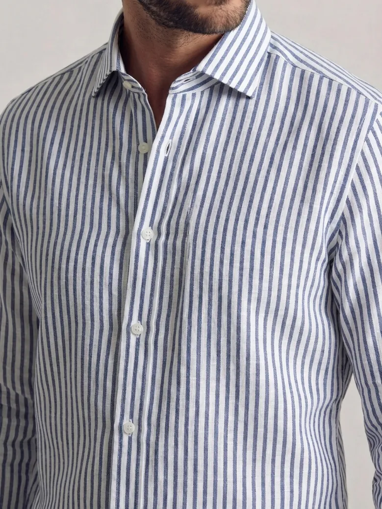 Camisa de popelina blanca lisa de fácil planchado