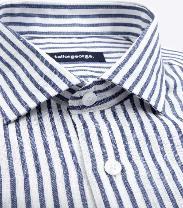 Camisa de popelina blanca lisa de fácil planchado