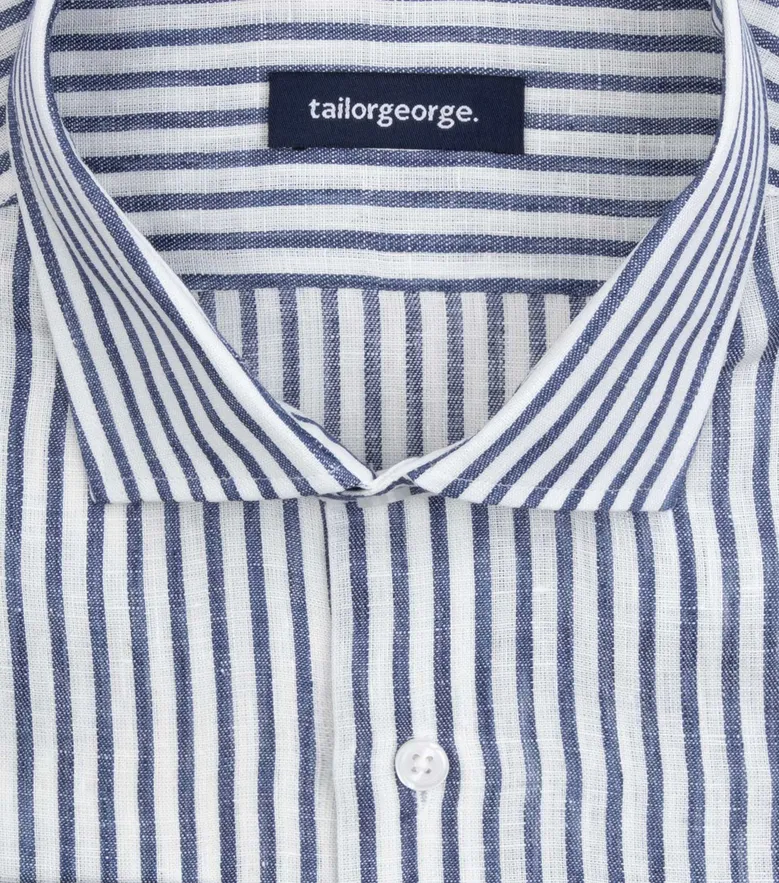 Camisa de popelina blanca lisa de fácil planchado