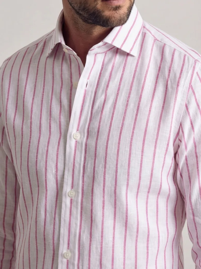 Camisa de popelina blanca lisa de fácil planchado