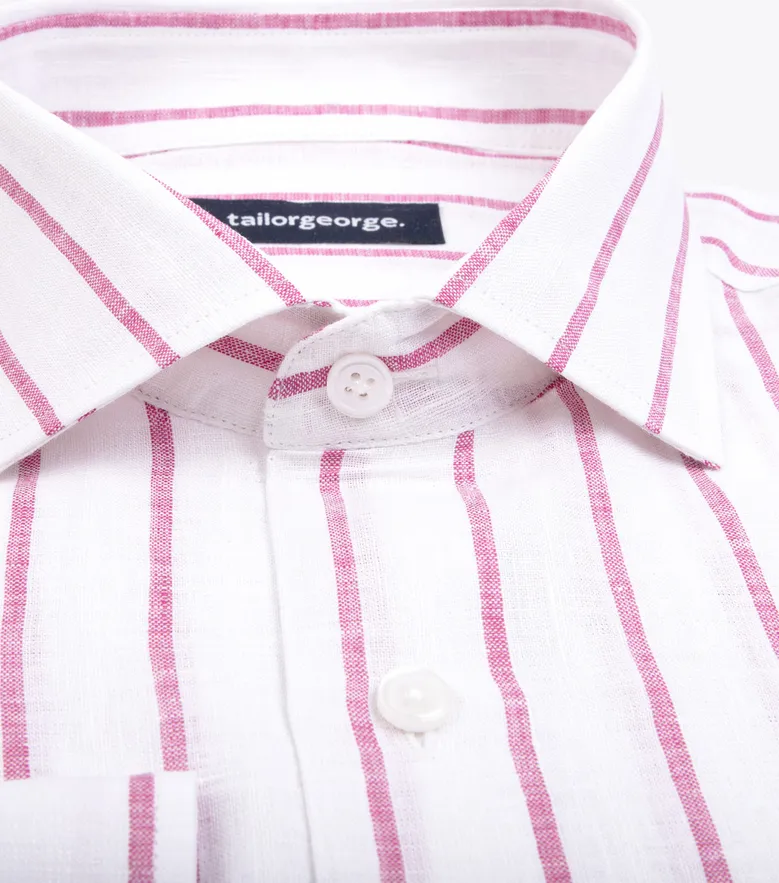 Camisa de popelina blanca lisa de fácil planchado