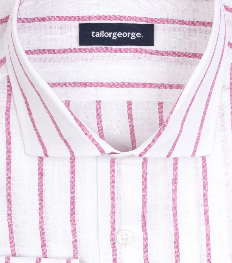 Camisa de popelina blanca lisa de fácil planchado